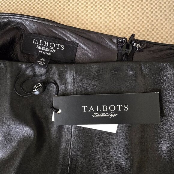 Talbots petite leather skirt - Picture 5 of 6